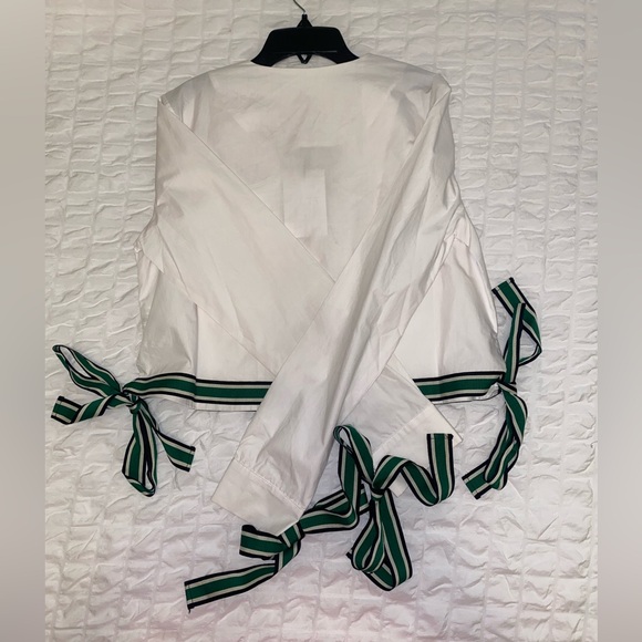 Grey lab white button down with bows - Picture 4 of 8